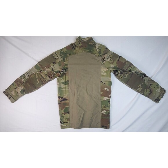 Advanced Army Combat Shirt 1/4 Zip Sz XL Long Sleeve Flame Resistant Camo USA - Picture 2 of 10